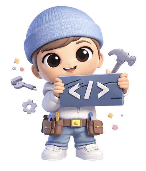 TrySimplify web developer mascot